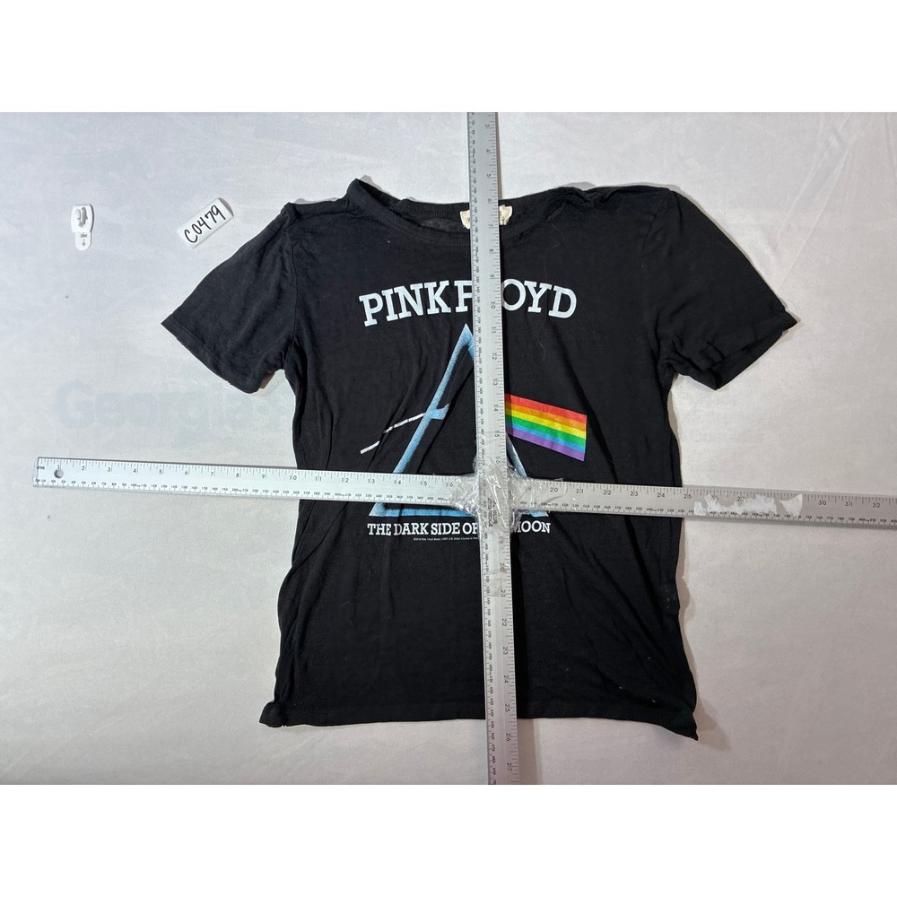 Hollister Pink Floyd Dark Side of the Moon Graphic Tee‎ Black Small S Rock Band - Picture 3 of 4